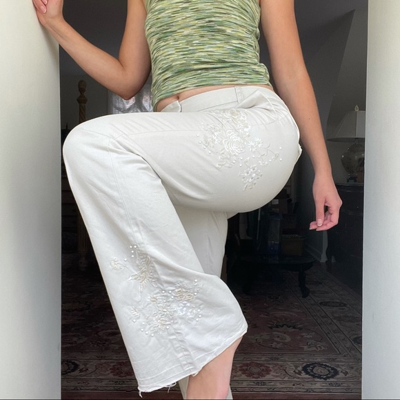 J. Crew Embroidered Distressed Chinos - Picture 3 of 16